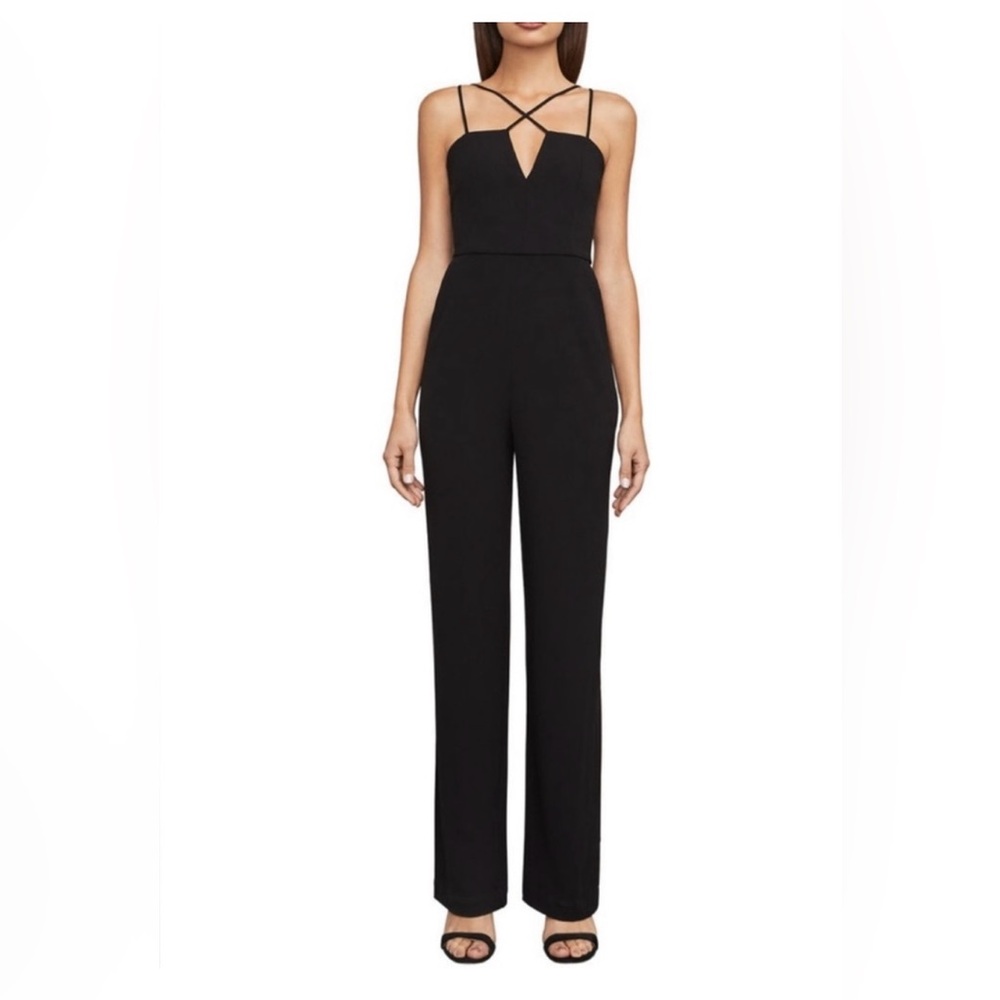 Black BCBG Sabrinah Criss Cross Jumpsuit